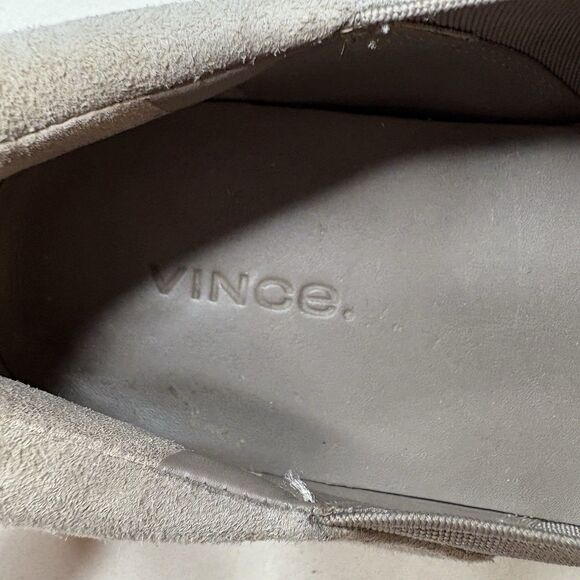 Vince Wilden Gray Suede Platform Slip on Espadrilles. Size 8.5 Womens - Picture 4 of 7